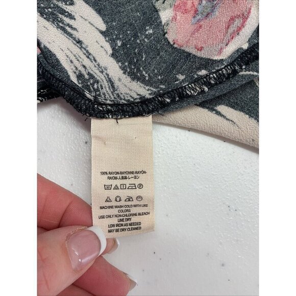 Free‎ People Black Drift Away Tunic Dress XS Cold Shoulder oversized flowy - Picture 12 of 13